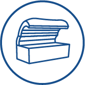 Blue Tanning Bed Icon@2x UV Tanning Bed Section Icon